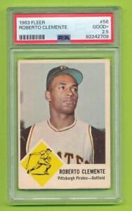 1963 Fleer - Roberto Clemente (#56)  Pittsburgh Pirates   PSA 2.5   GOOD+