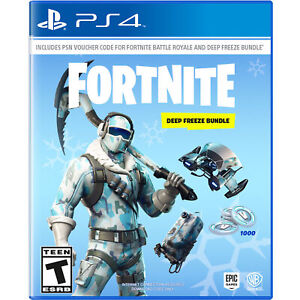 New! Fortnite Deep Freeze Bundle NO GAME DISC (Sony PlayStation 4 PS4) Sealed