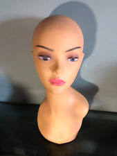 Vintage  Mannequin Head Off Set Design In very good shape 18.5 Inches Tall. #01
