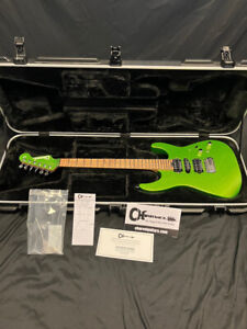 2022 Charvel USA Custom Shop Masterbuilt  DK 24 Gecko Green Sparkle Guitar