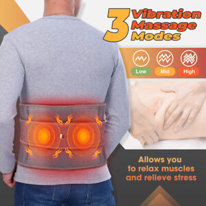 Massage Belt Electric Infrared Heated with Back Support Waist Vibration Massager