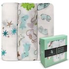 Muslin Baby Swaddle Blankets, 100% Ultra Soft Bamboo, Large 47