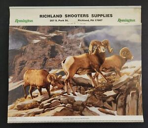 1992 vintage RICHLAND SHOOTERS SUPPLIES pa CALENDAR gun remington dupont