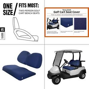Golf Car Tery Cloth Seat Cover, Navy |