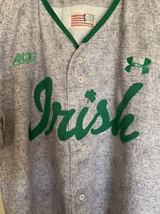 Notre Dame Fighting Irish Game Team Issued Baseball Jersey Size 46 #33