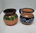Vintage Ceramic Mugs Handmade Pottery  Rare Set Of 2 Mugs