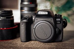 Canon EOS 77D 24.2 MP DSLR Camera w Tamron F/2.8 28-75MM Lens + 5 batteries