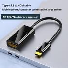 USB-C Type C to HDMI Adapter USB Cable For MHL Android Phone Tablet Black
