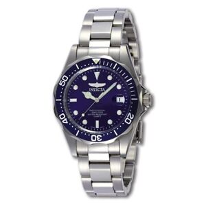 Invicta Men's Watch Pro Diver Quartz Blue Dial Stainless Steel Bracelet 9204