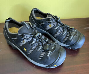 Keen Utility Men's ASTM F2413-11 Black Steel Toe Work Shoes Size 8 (Women’s 9.5)