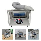 Airbrush Spray Booth w/3 LED Light Spray Painting Workbench For Model Craft DIY
