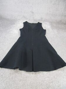 Theory A-Line Dress Womens 8 Black Sleeveless Casual
