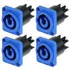4 PCS Neutrik NAC3MPA-1 PowerCon AC 20A Connector Panel Mount Chassis Power In