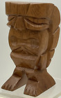 Vintage 1970s Alii Woods Honolulu Tiki Statue Monkey Pod Carved Philippines