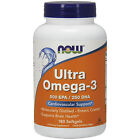 Ultra Omega 3 500mg EPA / 250mg DHA 180 Enteric Softgels Molecularly Distilled