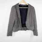 Babette Grey Printed Long Sleeve Open Wool Blend Blazer Women's Size X-Small XS