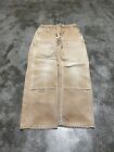 Vintage Carhartt Double Knee Carpenter Pants Size 32 x 30 Tan Made In USA