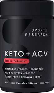® Keto plus ACV Capsules - Diet Support with 500Mg of Apple Cider Vinegar & 1500