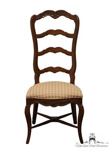 CENTURY FURNITURE Country French Style Ladderback Dining Side Chair - Truffle...