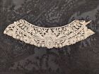 BEAUTIFUL ANTIQUE 19TH C HAND MADE DUCHESS LACE COLLAR FRAGMENT