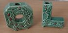 New Listing2 NOEL Letters O & L Vintage Christmas Pottery Lipper & Mann  Candle Holders