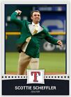 SCOTTIE SCHEFFLER Custom MLB PGA First Pitch Texas Rangers Rookie Card