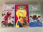 Elmo’s World VHS Lot Springtime Fun Wake Up With Elmo Sesame Street Alphabet