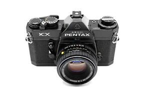 Pentax KX 35mm SLR Camera + optional 50mm lens in Black or Chrome Color