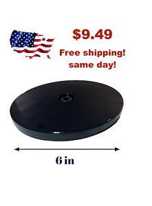 6 In  Black Acrylic Lazy Susan Turntable Organizer Table Kitchen Countertop