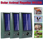 3X Animal Repeller Ultrasonic Solar Power Bird Dog Skunk Deer Raccoon Repellent