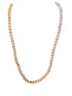 Stunning Single Strand Genuine Pink Rose Quartz Beads Necklace 26”