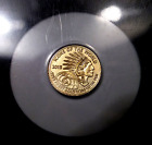 2015 Rwanda 1/200 oz 10 Francs Indian Head Gold Coin Icons Of The World RARE