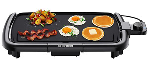 Chefman Electric Griddle with Removable Temperature Control, Immersible Flat Top