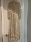 1920’s womens vintage Embroidered Lace Wedding dress