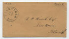 1850s Fairfield IL black cDS stampless paid 3 rate [5806.413]