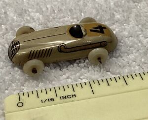 VINTAGE 1950’s BILLER PENNY TOY #4 TIN LITHOGRAPH RACE CAR US ZONE GERMANY
