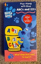 NEW VHS: Blue's Clues: ABC's and 123's: Nick Jr Nickelodeon: factory sealed