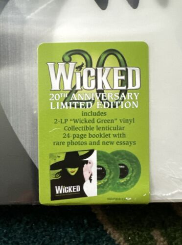 Wicked Broadway Green Vinyl LP 20th Anniversary Limited Edition Lenticular New