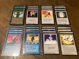 Vintage Magic The Gathering Beta Card Play set X4 Lot : MP