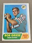 1968 Topps #196 Bob Griese RC EX+ - No Wrinkles - Nice Card