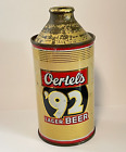 New ListingOERTEL'S '92 LAGER BEER CONE TOP Can Oertels 92 Louisville  KY Kentucky ORIGINAL