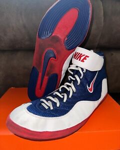 nike inflicts wrestling shoes Red white and blues SIZE14