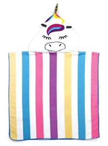 Juice Box Kids' Hooded Poncho Terry Towel, Unicorn, One Size