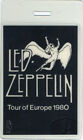 LED ZEPPELIN 1980 Europe Tour Laminated Backstage Pass