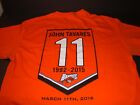 RARE  Buffalo Bandits John Tavares 2-sided Banner T-shirt Sz M