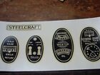 early steelcraft pedal car dash decal set
