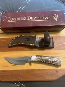 Muela Skinner Style Knife Stag 8.25”MM-DP-10A 90064