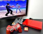 Sony Playstation 2 PS2 Slim Console cinnabar red Tested Controller w/Memory Card