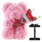 Artificial Rose Teddys Bears W/ Box For Women Wedding Valentines Girlfriend Gift