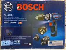 Bosch GSR12v-140FCB22 FlexiClick 5-in-1 Drill/Driver Kit